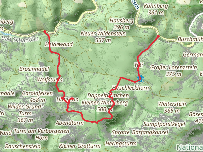 Felsenmühle to Beuthenfall Walk via Frienstein