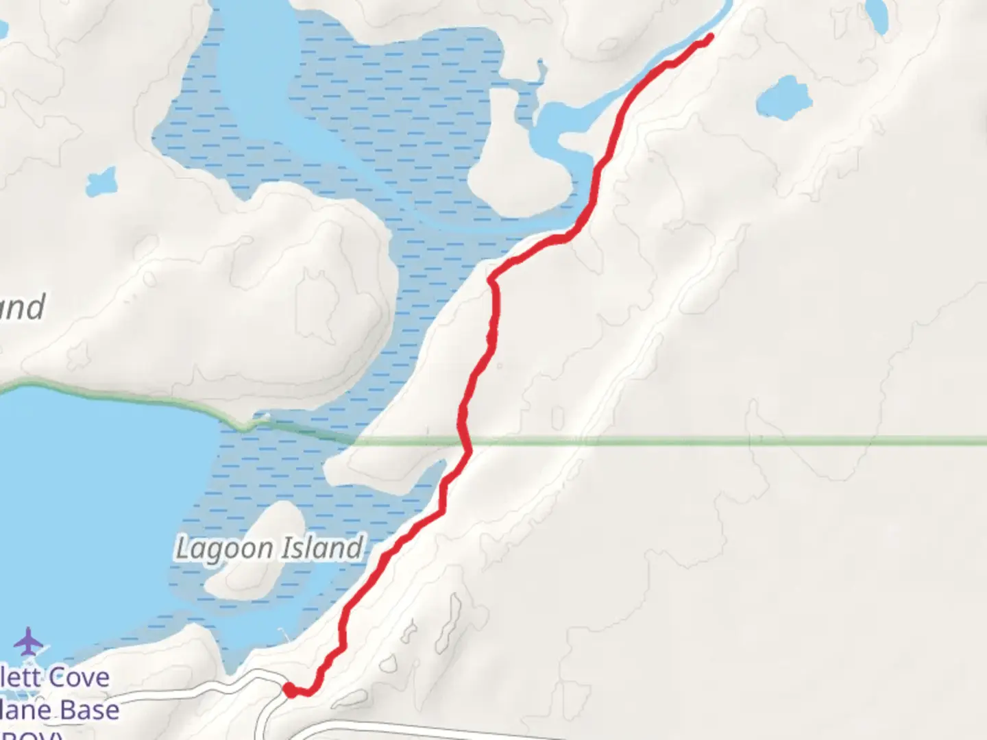 An image depicting the trail Bartlett Lake Trail - Park Road and its surrounding area.