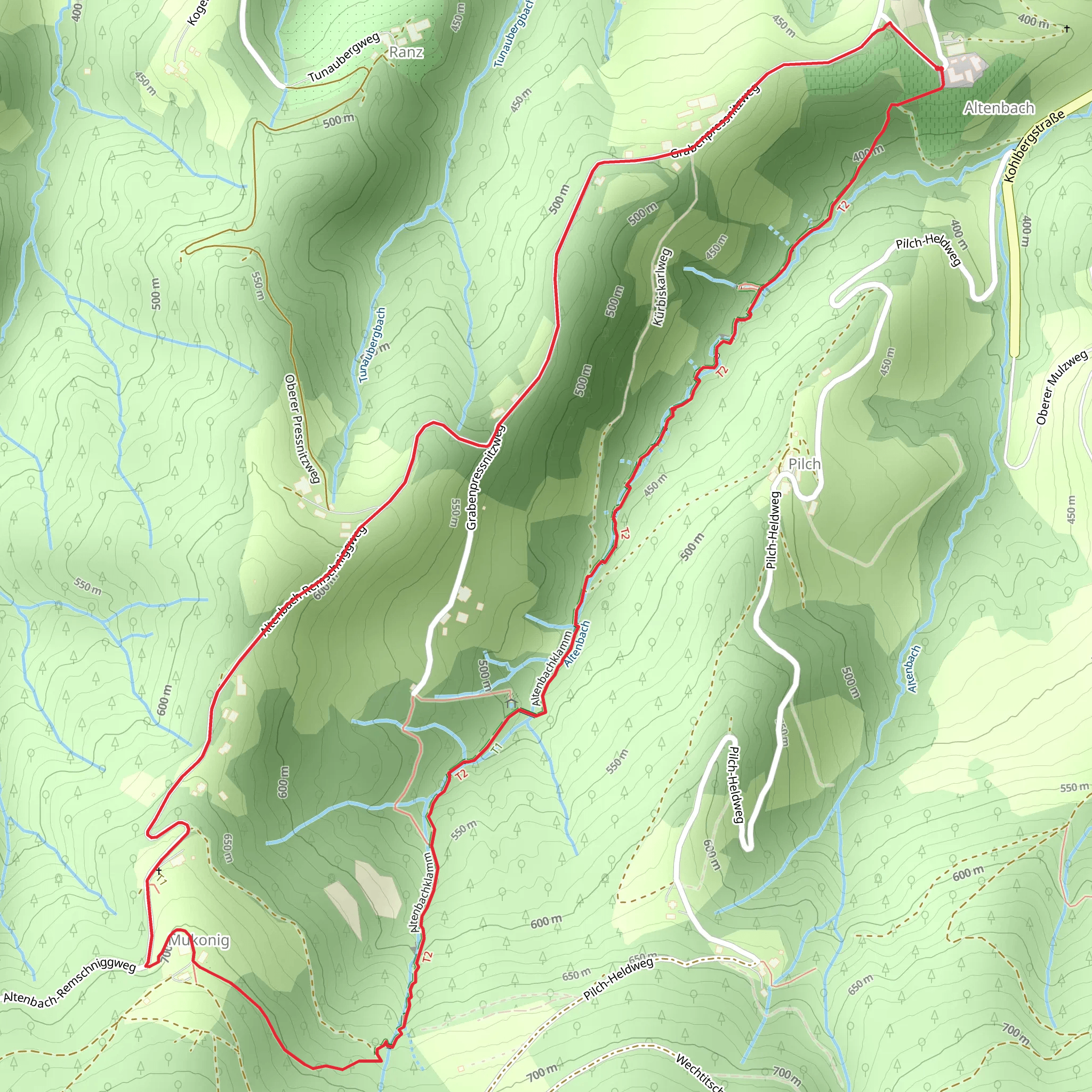 Altenbachklamm - Gorge Walk mobile static map