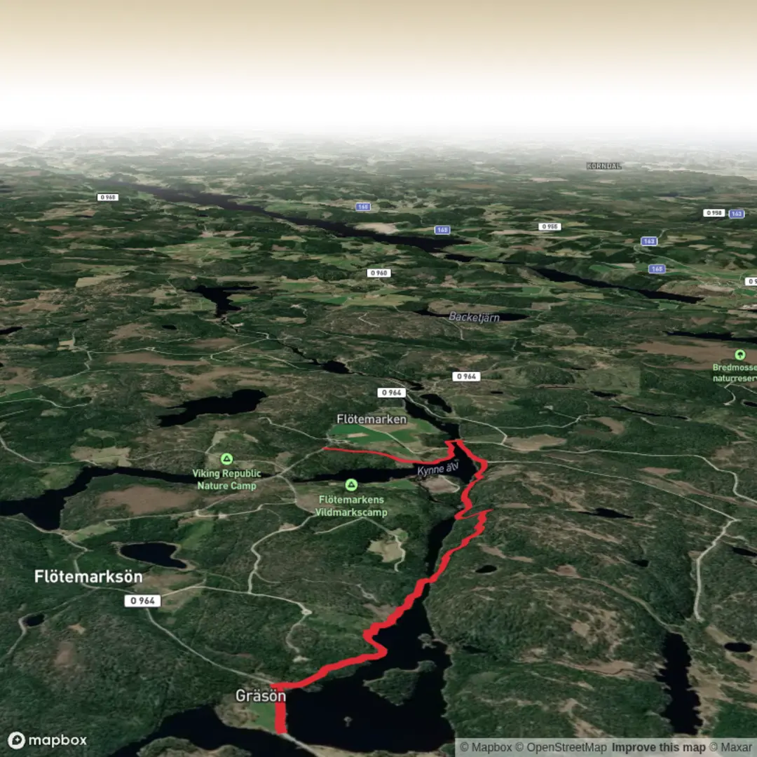 An image depicting the trail Bohusleden Trail stage 7 and its surrounding area.