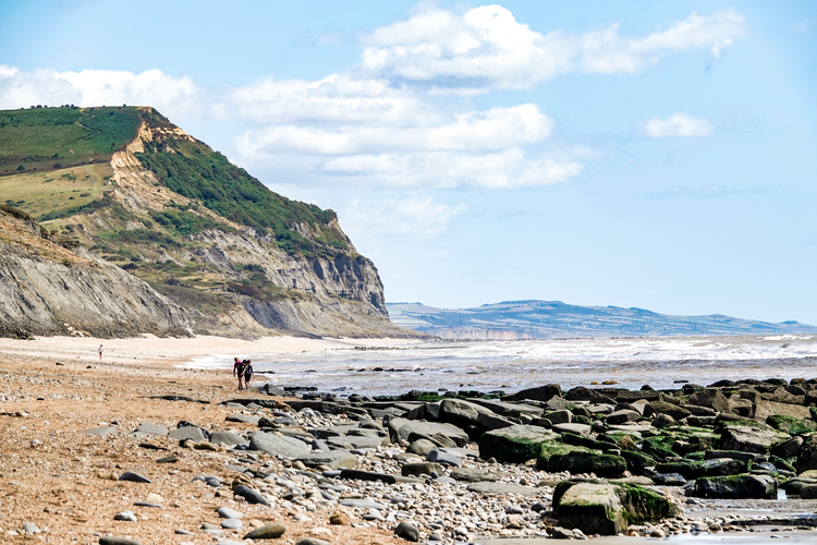 Charmouth from Golden Cap Holiday Park