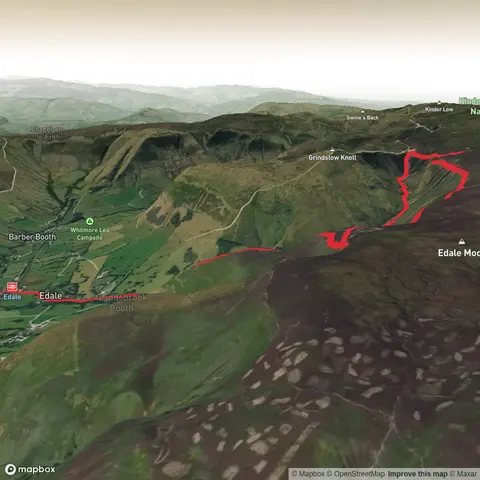 Grindsbrook Clough, Upper Tor, Edale Moor and The Nab