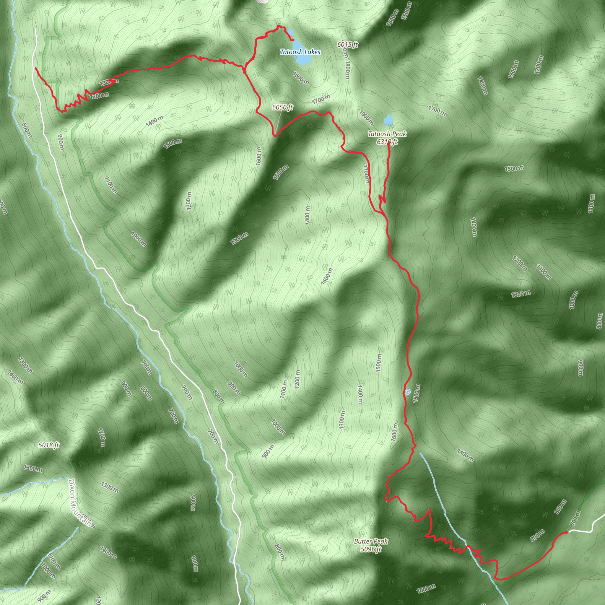 Tatoosh Trail mobile static map