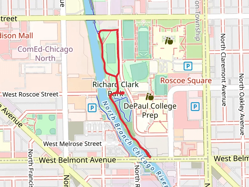 Richard Clark Park and 312 RiverRun Walk