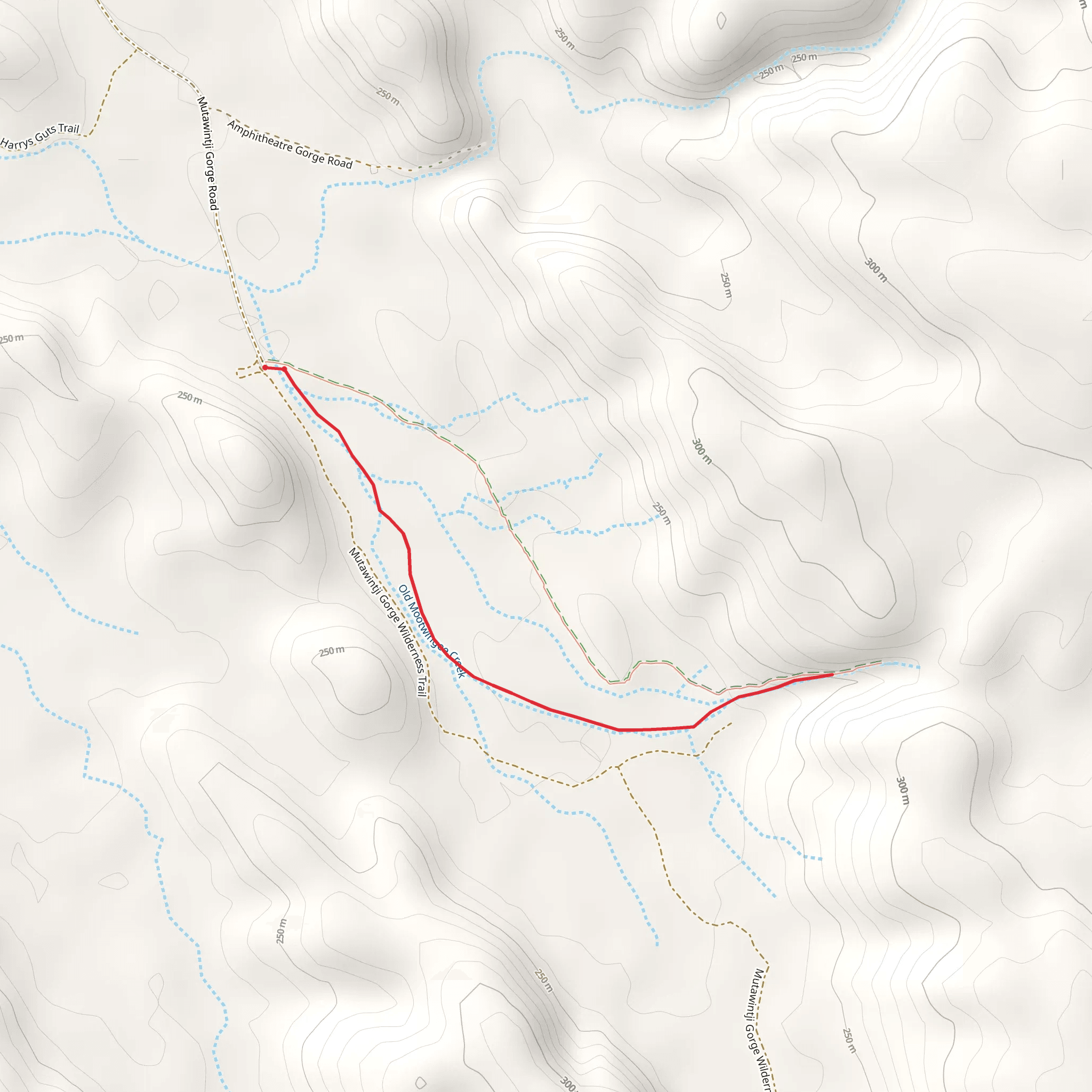 Mutawintji Gorge Track mobile static map