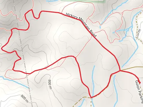 Hickory Mountain, Hooker Creek Trail and White Pine Trail Loop