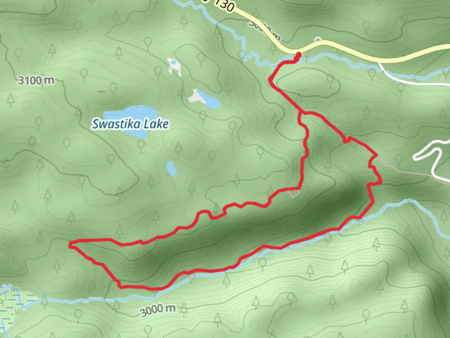 An image depicting the trail Libby Creek Trail and its surrounding area.