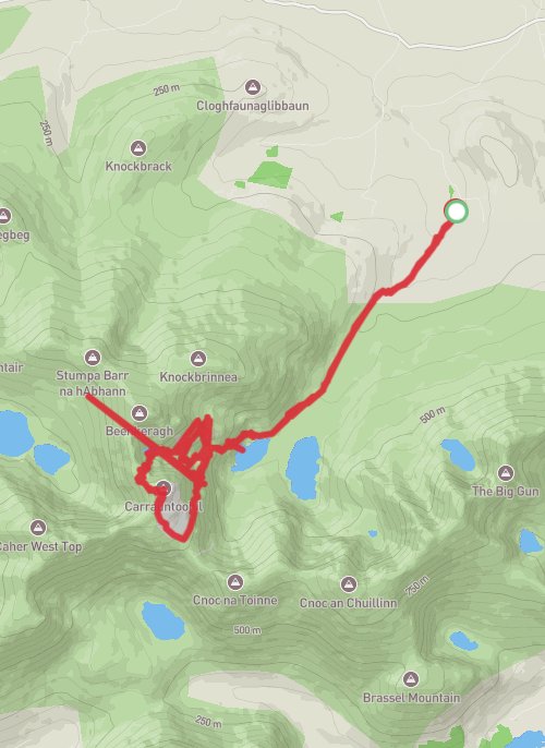 County Kerry Hiking mobile static map