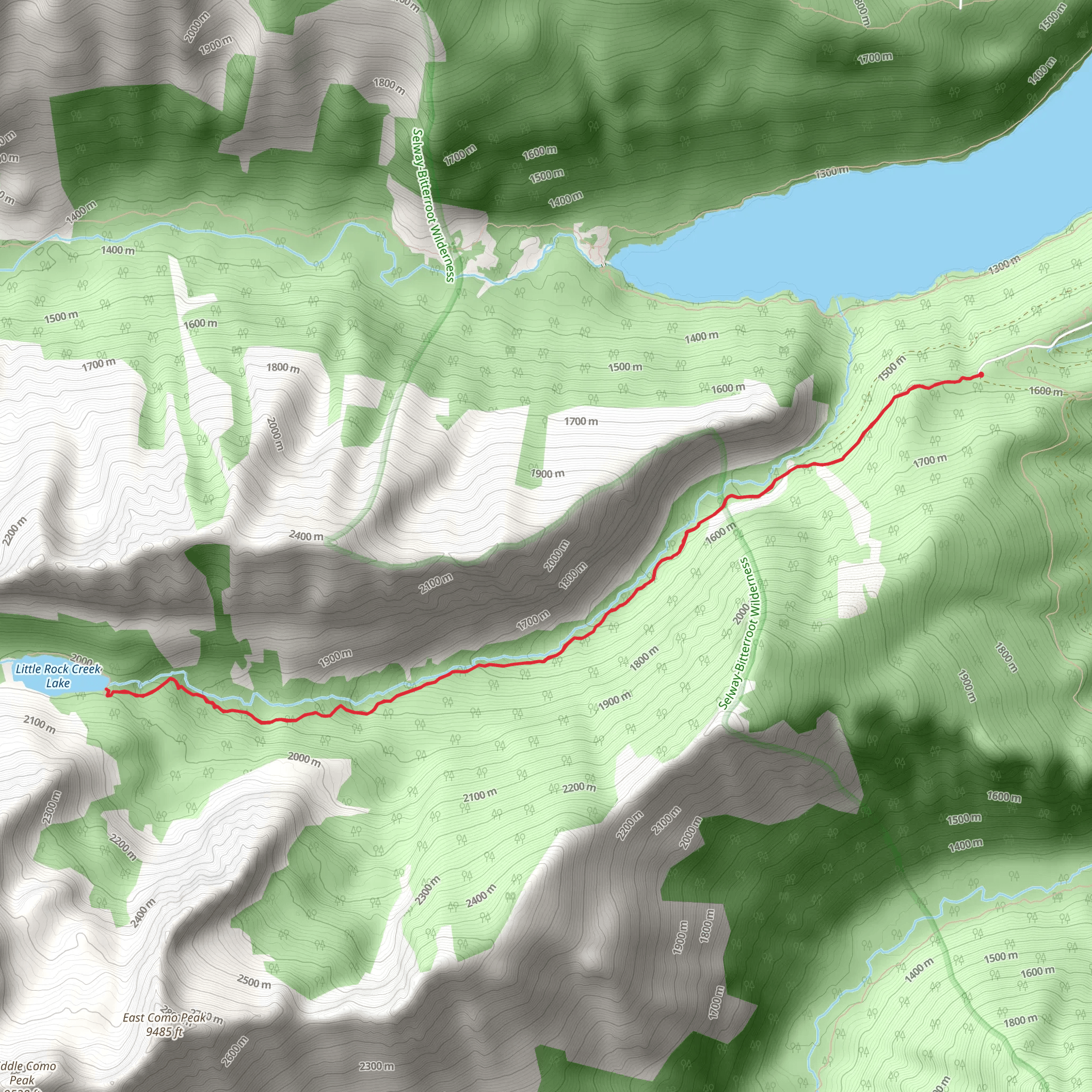 Little Rock Creek Lake mobile static map