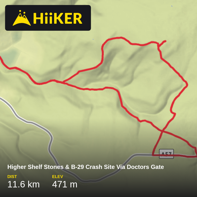 Higher Shelf Stones & B-29 Crash Site Via Doctors Gate | High Peak | U
