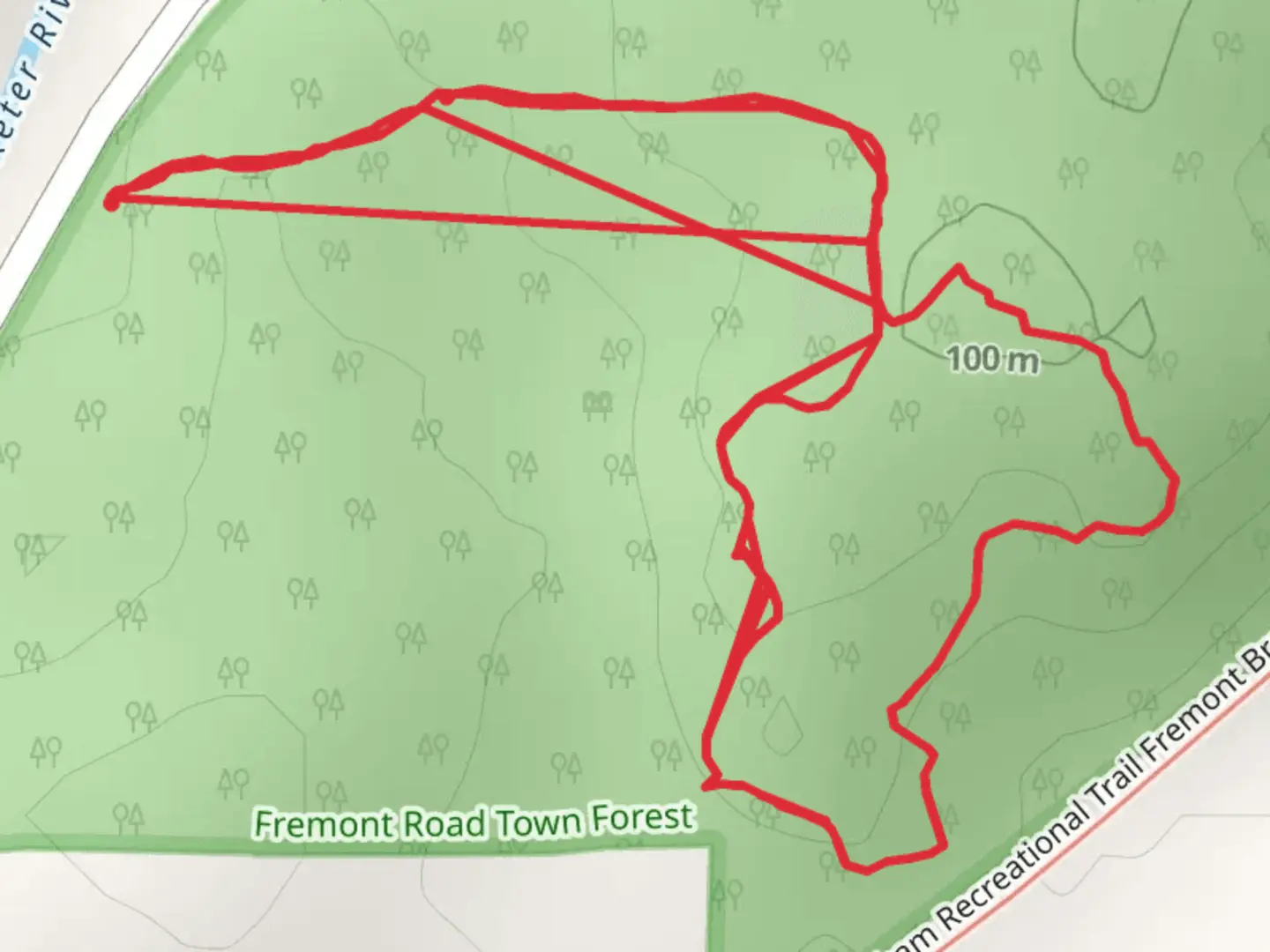 An image depicting the trail Fermont Road Loop and its surrounding area.