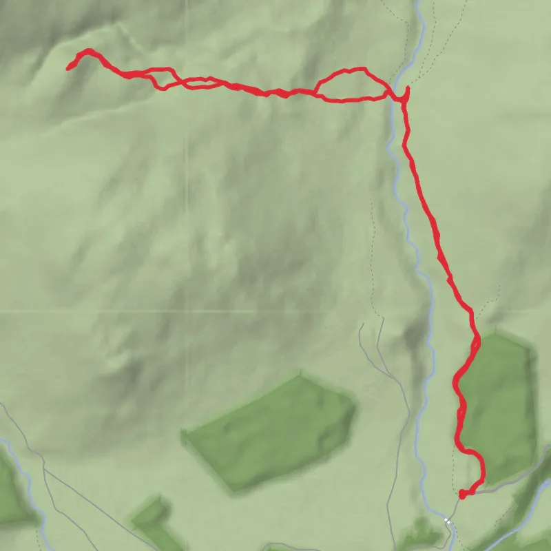 Hike on clac a chaise Newtonmore mobile static map