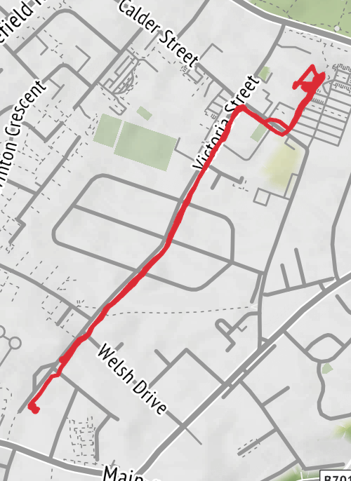 South Lanarkshire Walking mobile static map