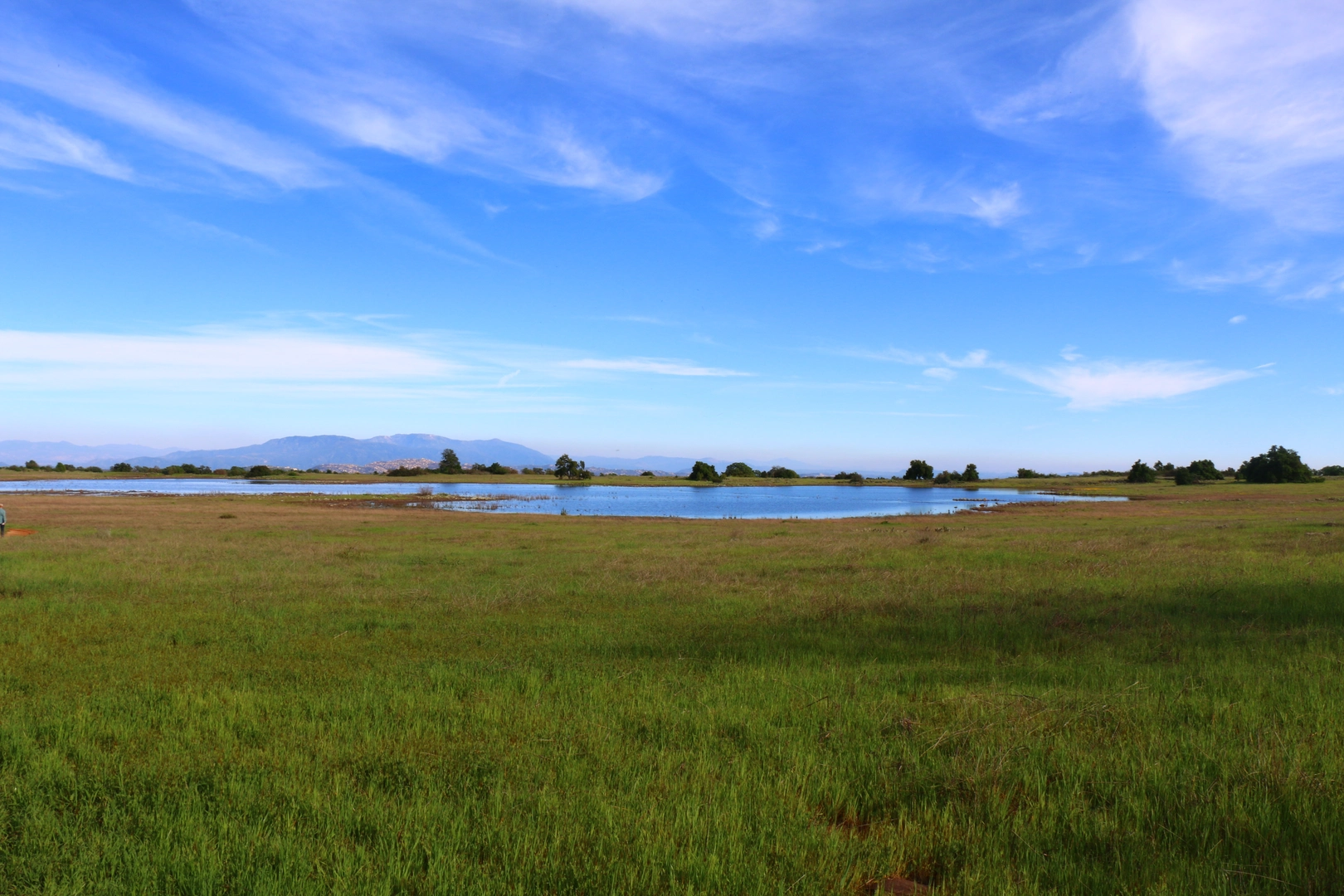 An image depicting the trail Los Santos Trail from Hidden Valley Road and its surrounding area.