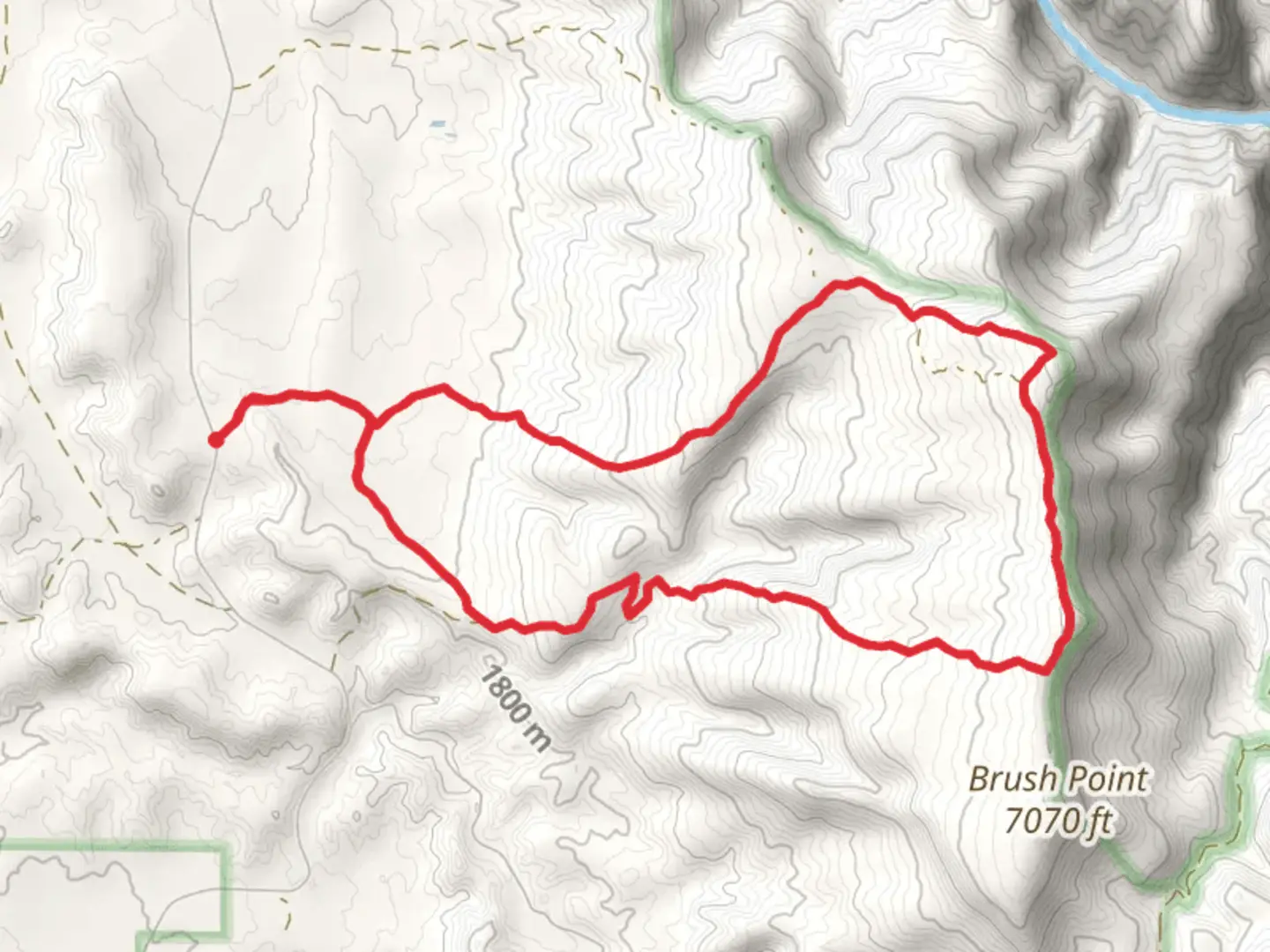 An image depicting the trail Wave Road and Red Rock - Nighthorse Loop Trail - Peach Valley Road and its surrounding area.