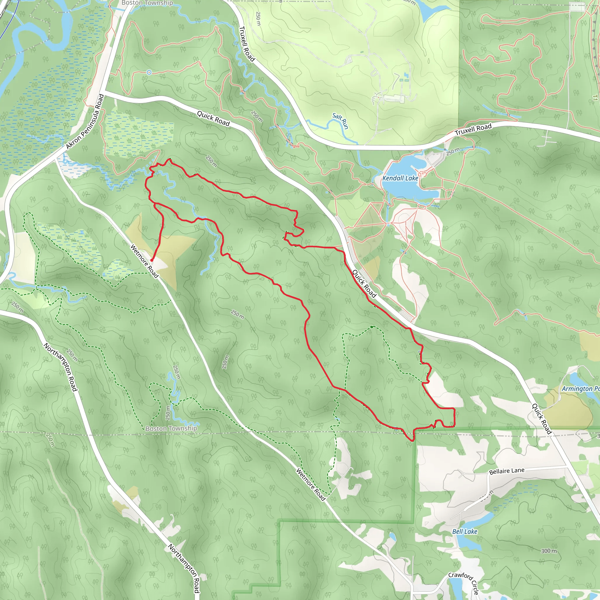 Wetmore Loop Trail mobile static map