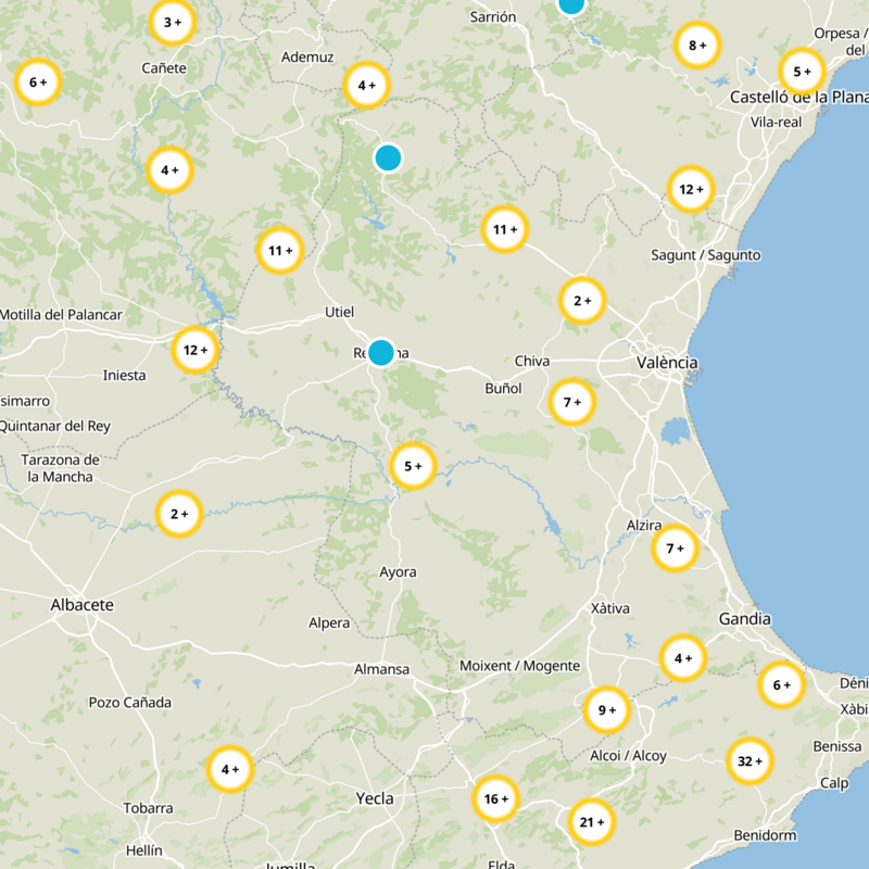 Yátova Static Map
