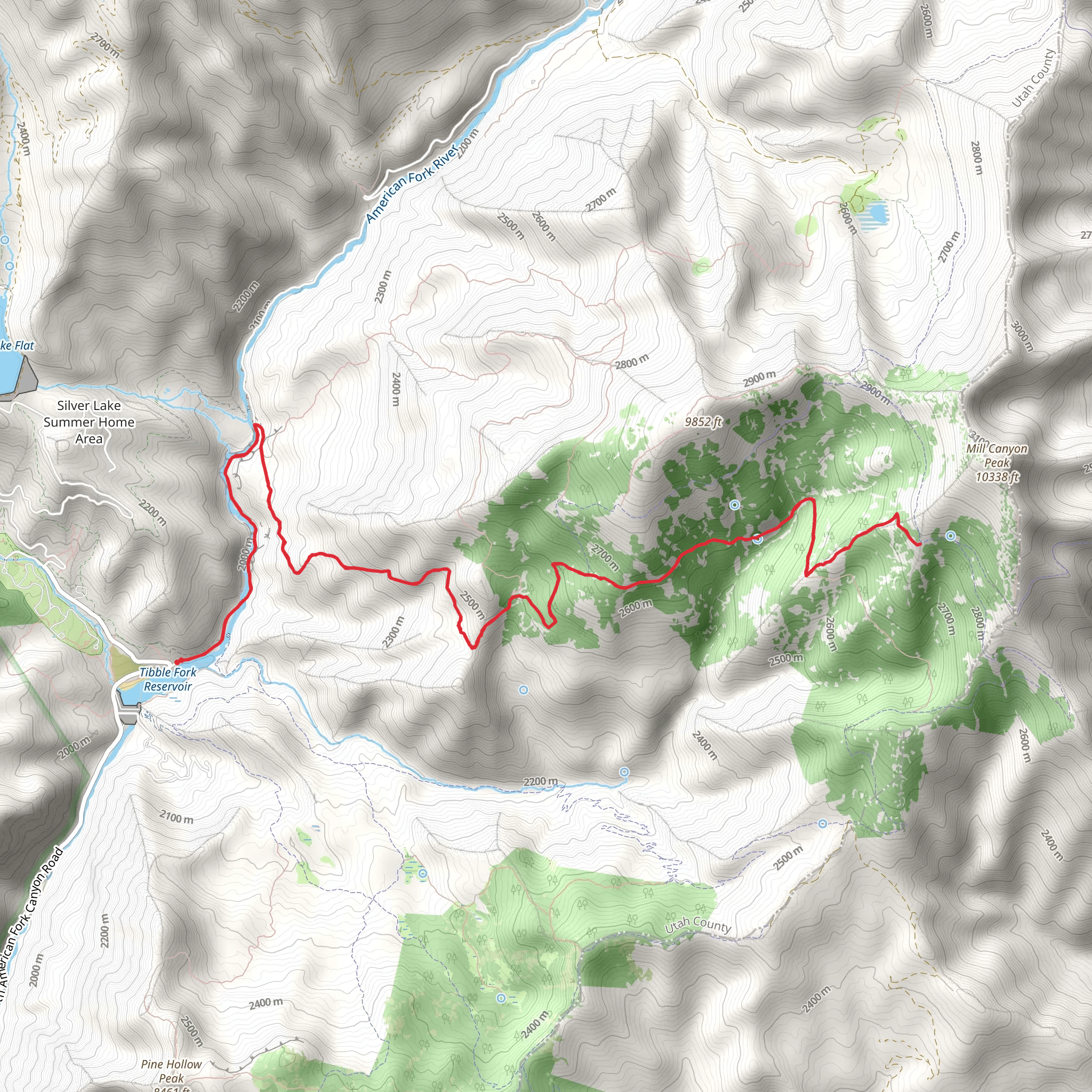 Holman Trail mobile static map