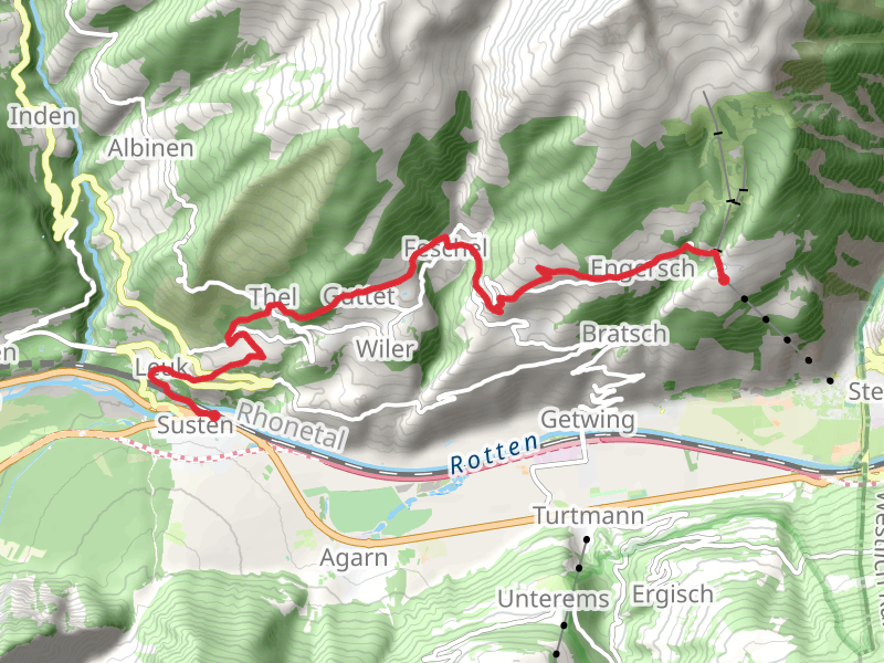 Susten - Leuk to Jeizinen Trail
