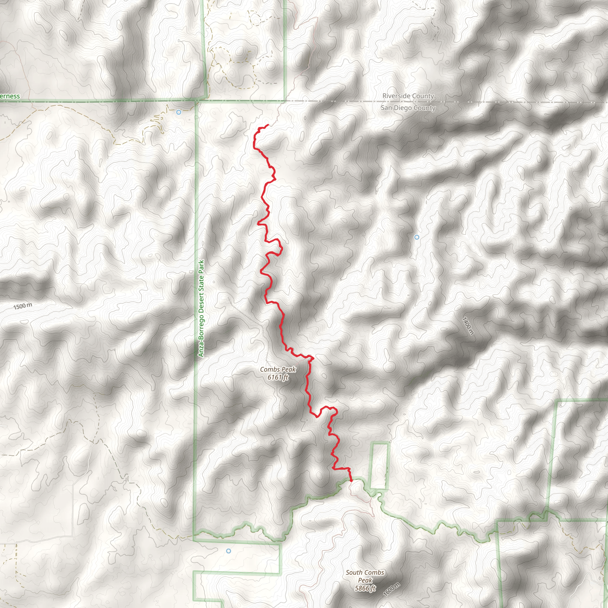 Pacific Crest Trail - Lost Valley Road mobile static map
