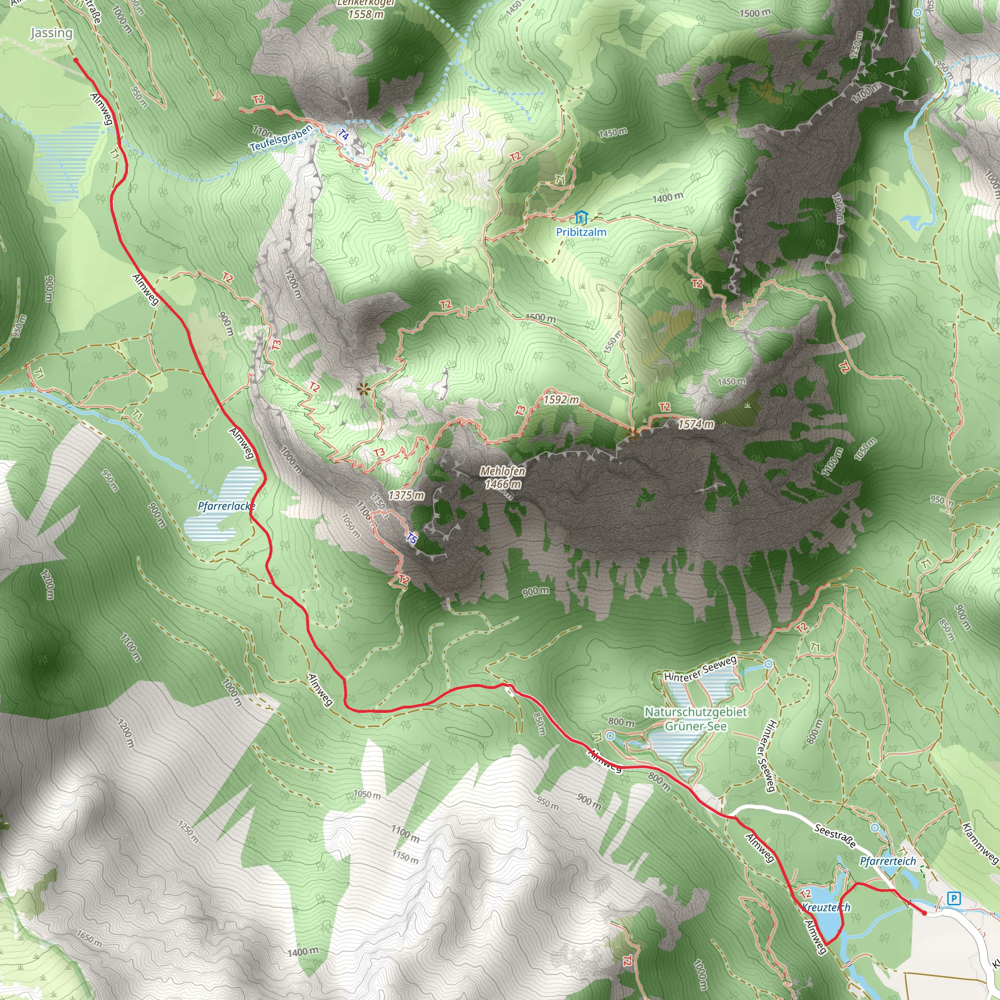Jassingalm mobile static map