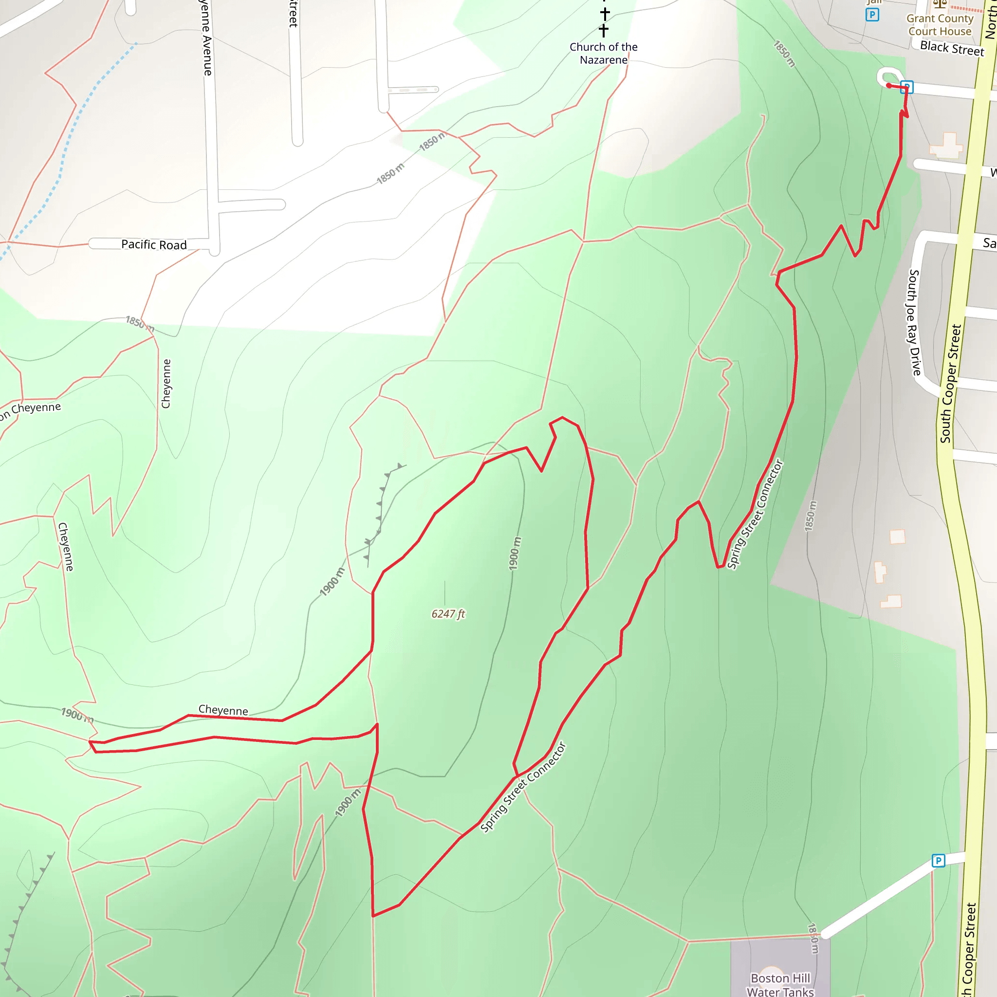 Boston Hill Open Space Loop mobile static map