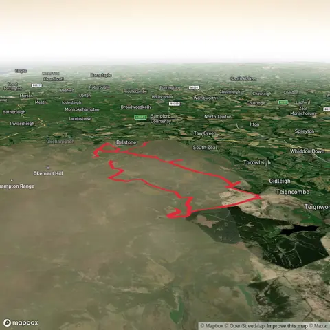Hike from Belstone via Watern Tor, Scorhill Down, Kennon Hill and Oke Tor