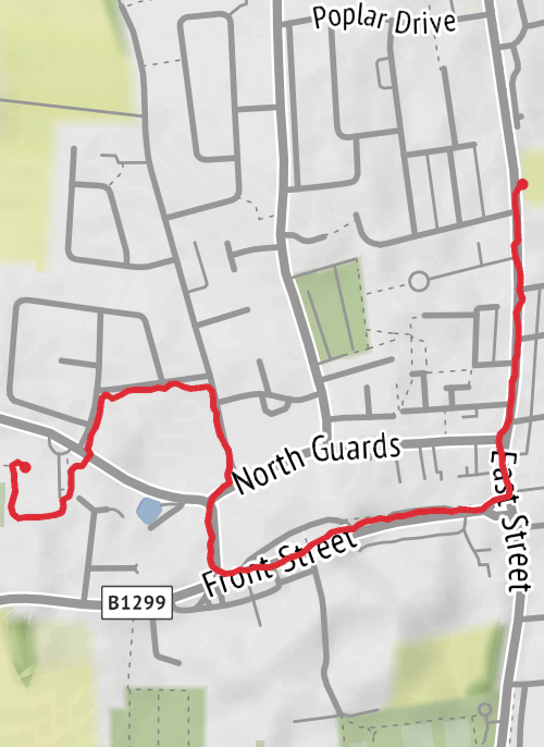 Hike from Whitburn mobile static map