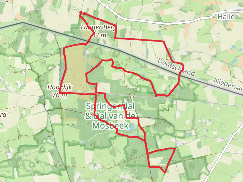 Hooidijk and Springendal and Dal Van de Mosbeek via LoopTwentepad