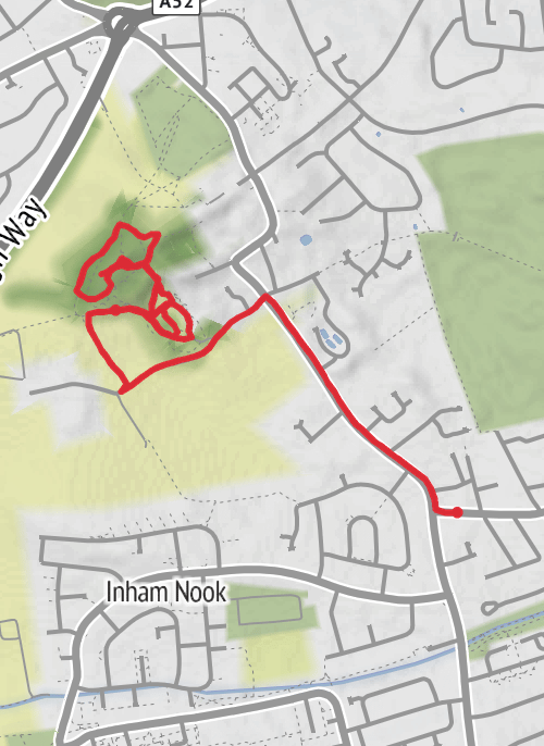 Hike from Beeston mobile static map