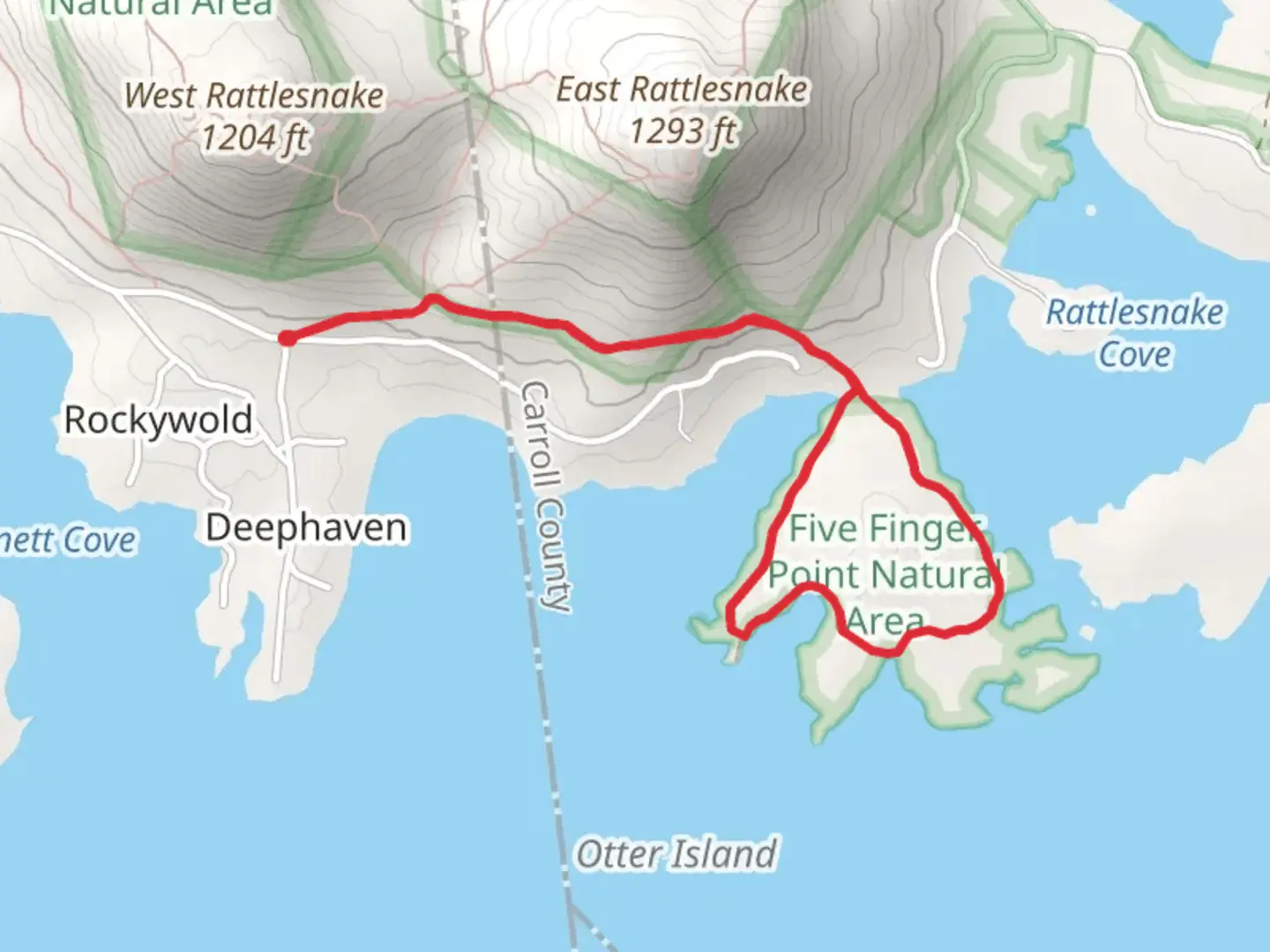 An image depicting the trail Five Finger Point Trail and its surrounding area.
