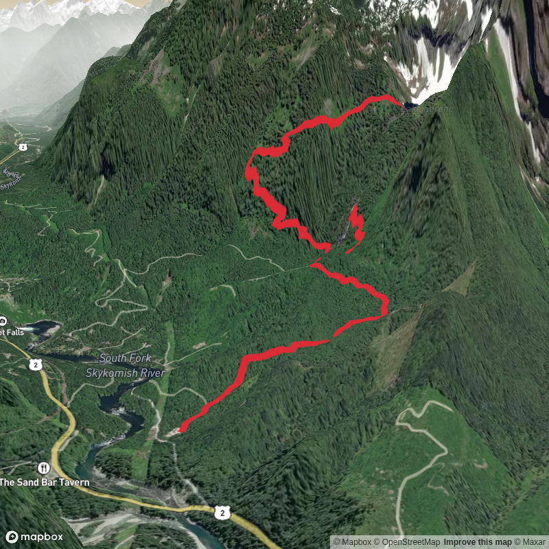 Lake Serene and Bridal Veil Falls Trail
