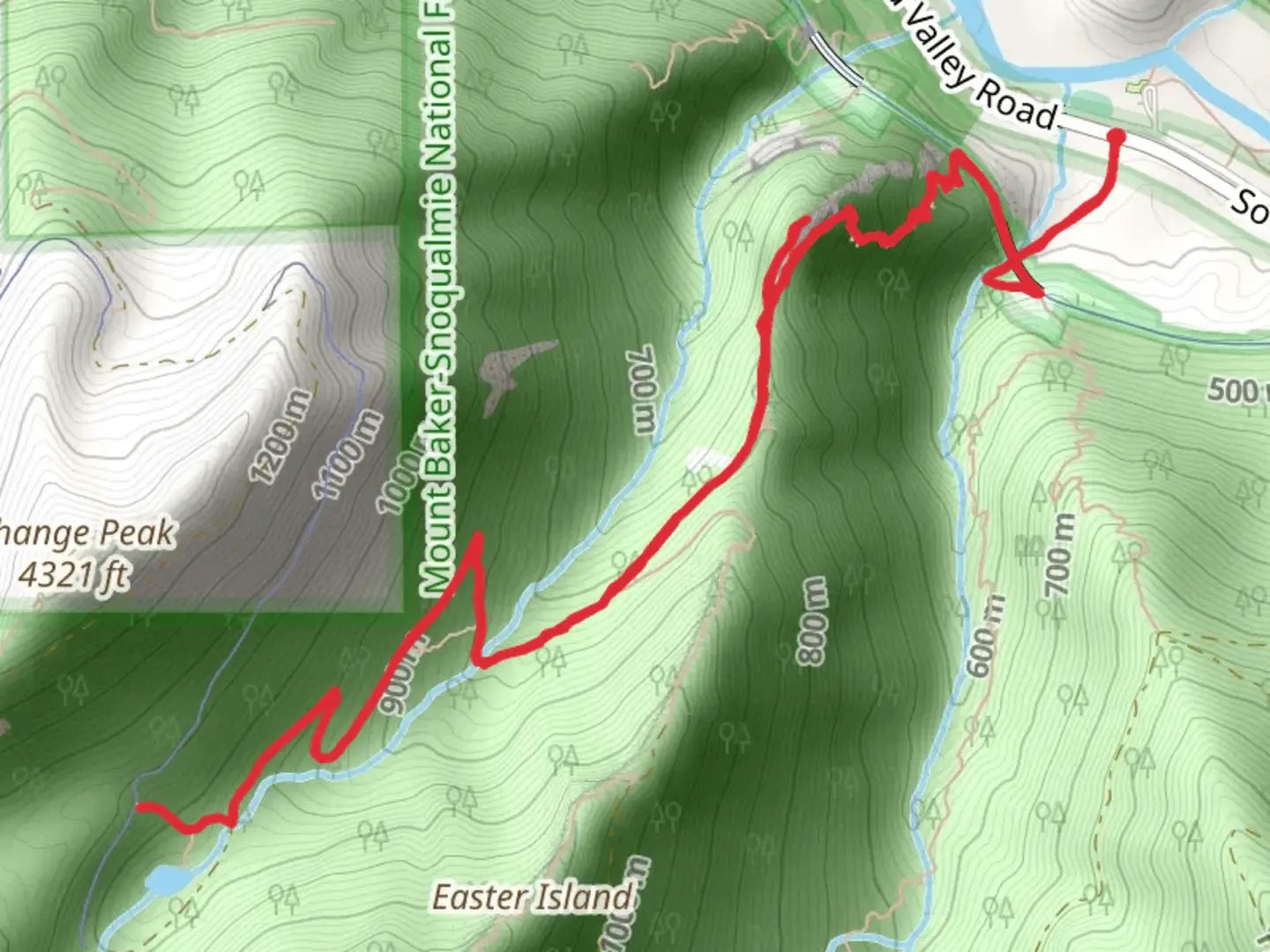 An image depicting the trail Hall Creek and Change Creek Trail and its surrounding area.