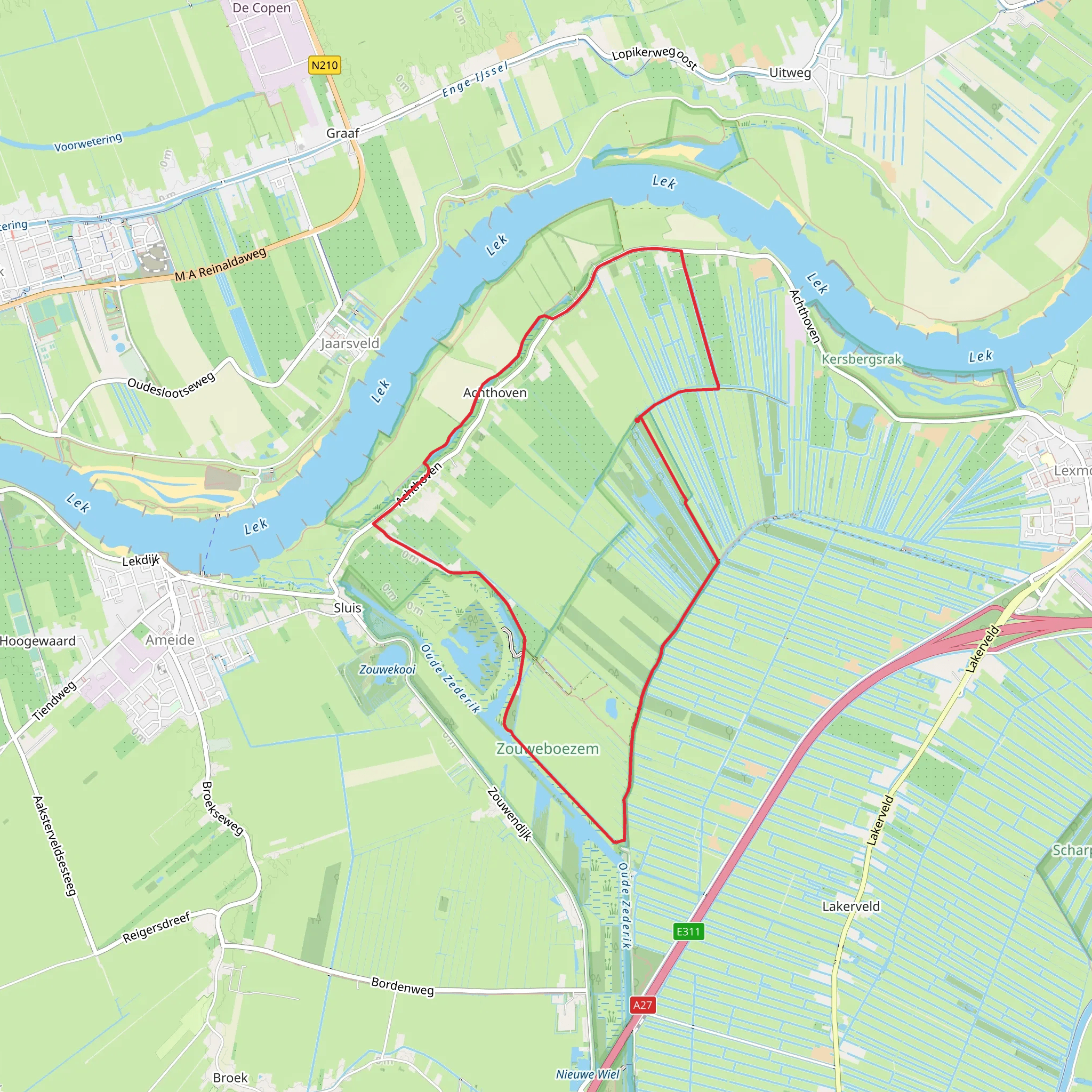De Kikker and Eendenkooi Loop mobile static map