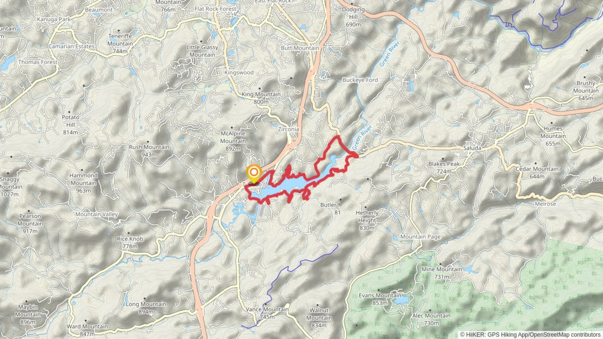 An image depicting the trail Lake Summit Loop and its surrounding area.