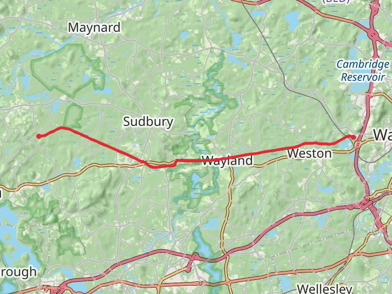 Mass Central Rail Wayside Trail