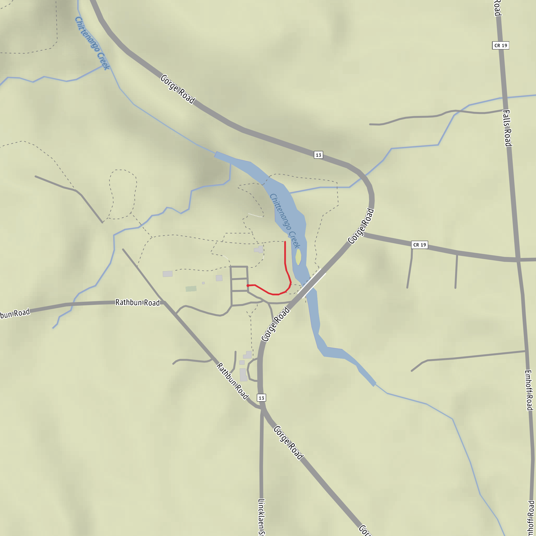 Chittenango Falls Short Walk mobile static map