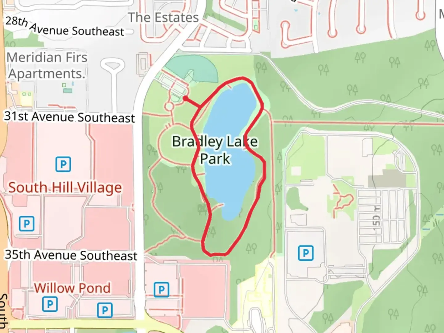 An image depicting the trail Bradley Lake Loop and its surrounding area.