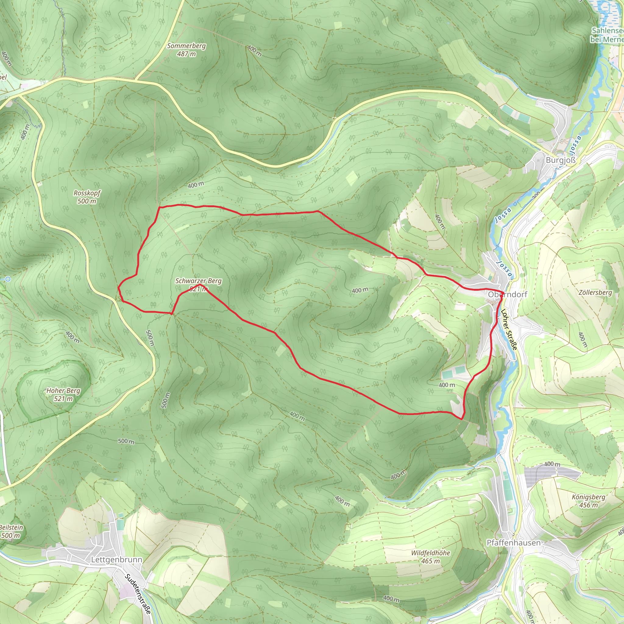 Schwarzer Berg via Wanderweg 10 mobile static map