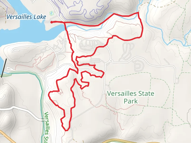 Versailles State Park Dam Loop - Loop