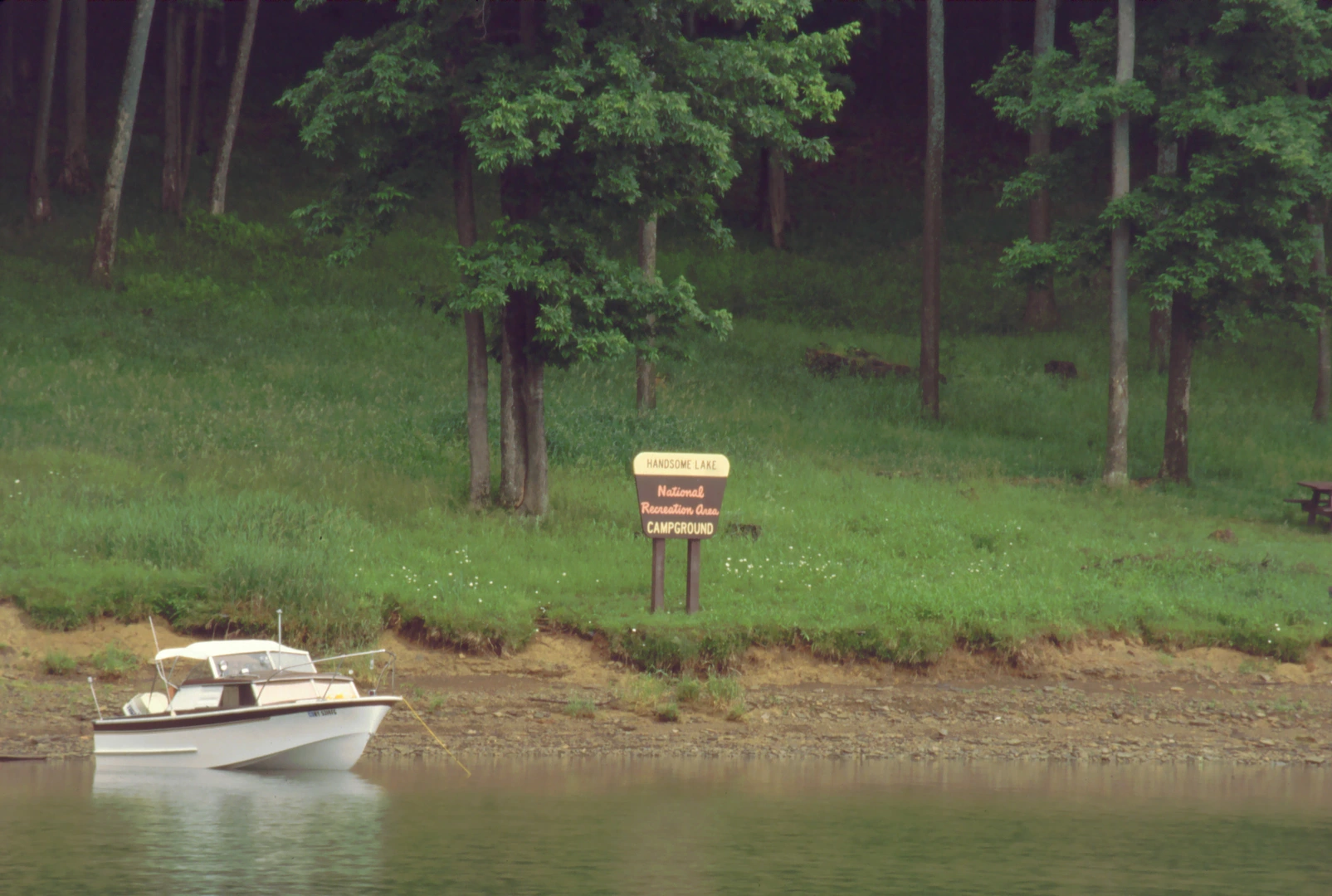 An image depicting the trail Handsome Lake Boat Trail and its surrounding area.