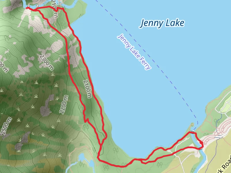 Jenny Lake Horse Trail and Jenny Lake Loop Trail