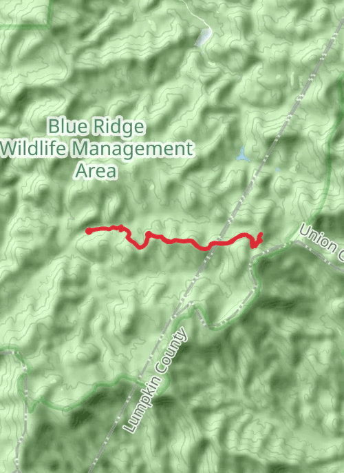 Fannin County Hiking mobile static map