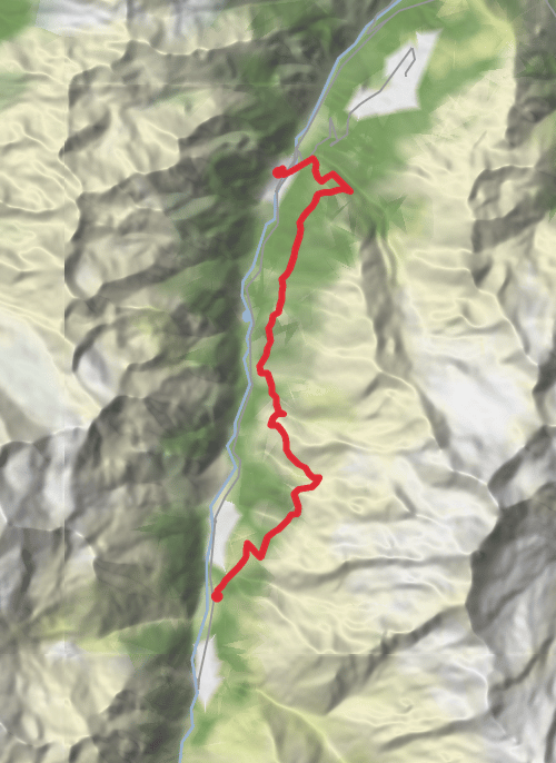 Dag 10. Sct. Niclas to Randa via europaweg and europahytte mobile static map