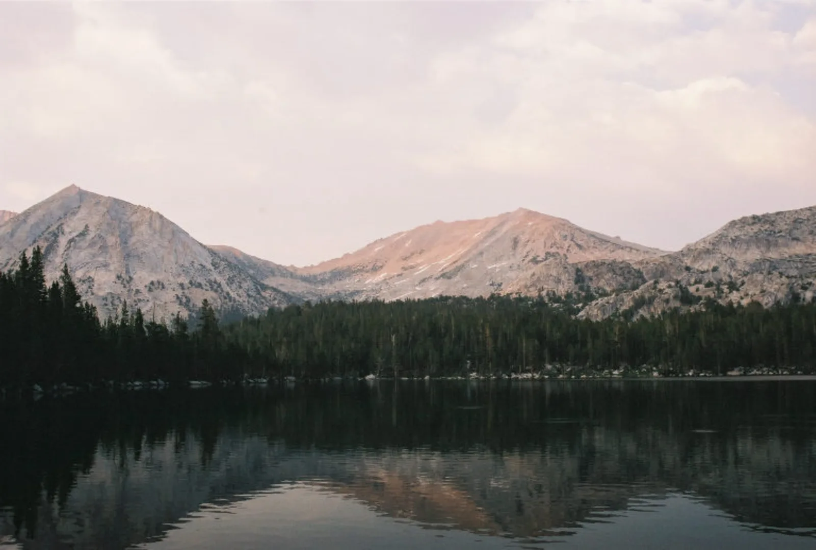An image depicting the trail Middle and Lower Young Lakes via Pacific Crest Trail and its surrounding area.