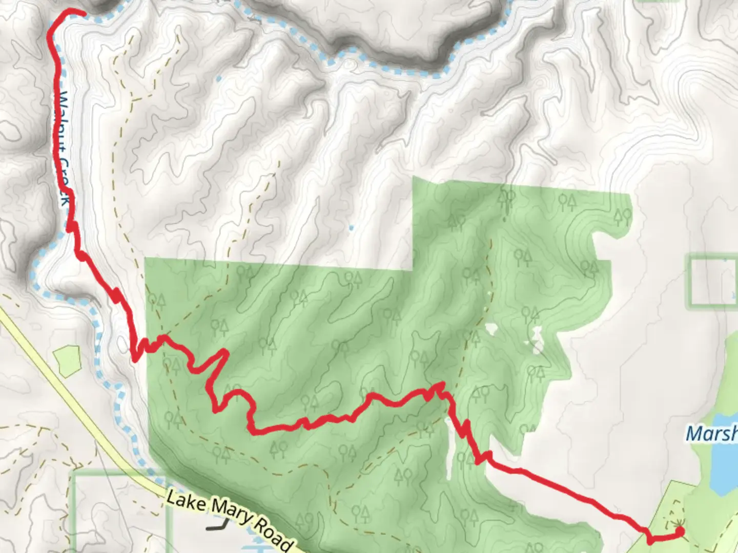 An image depicting the trail Walnut Canyon - Arizona Trail and its surrounding area.
