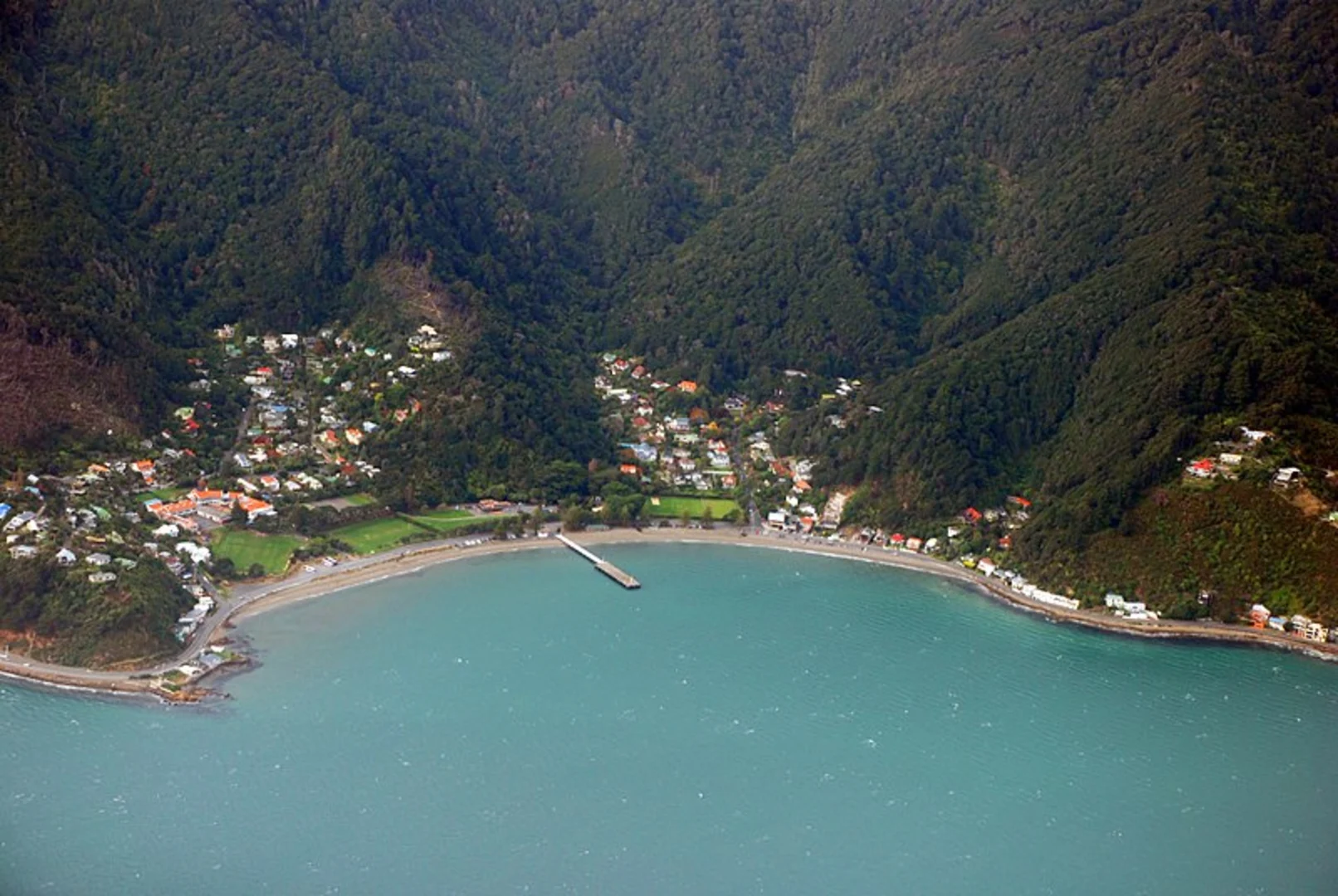An image depicting the trail Korimako Road Track and its surrounding area.