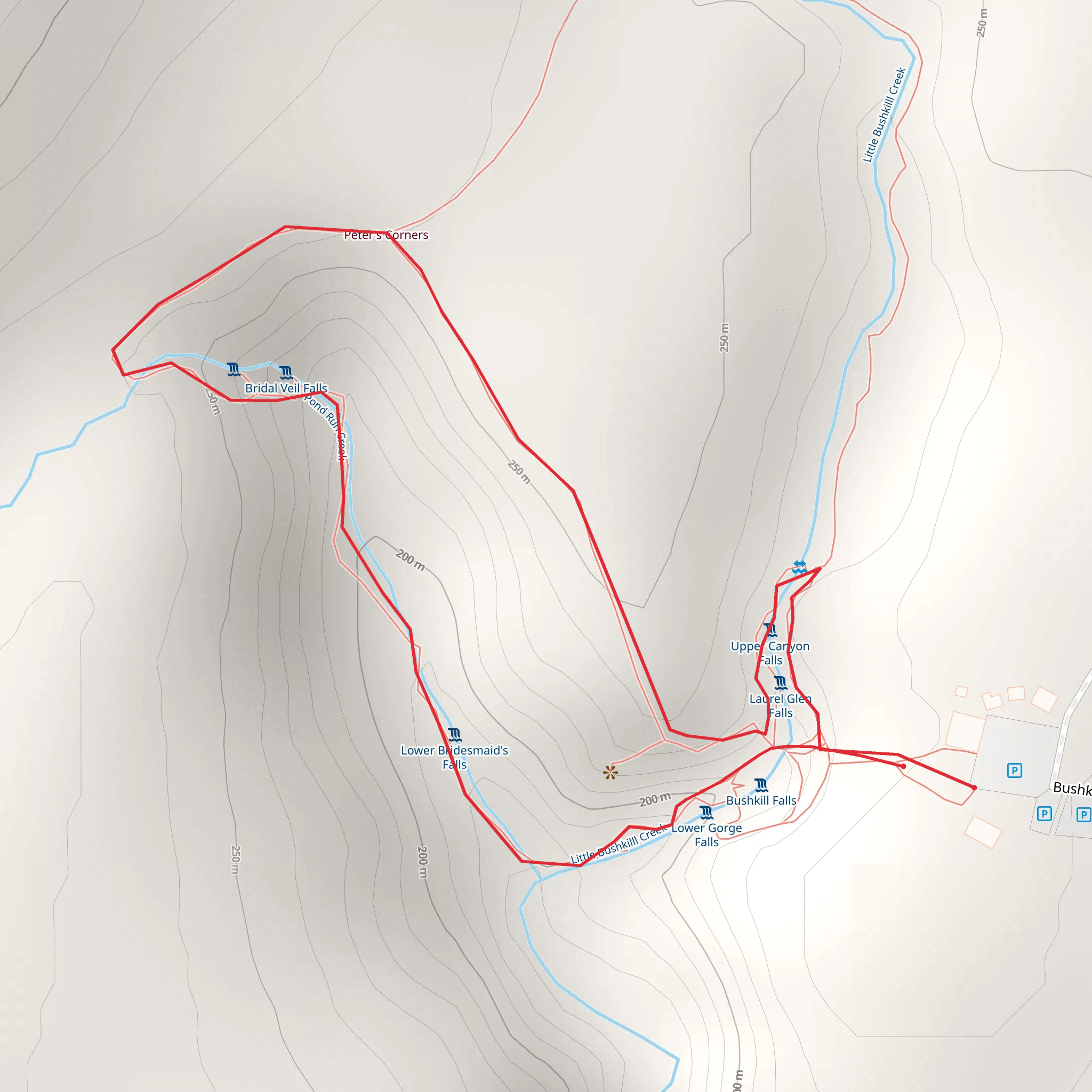 Pond Run Creek Loop mobile static map