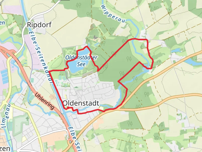 Wanderweg and Rundweg O See Loop