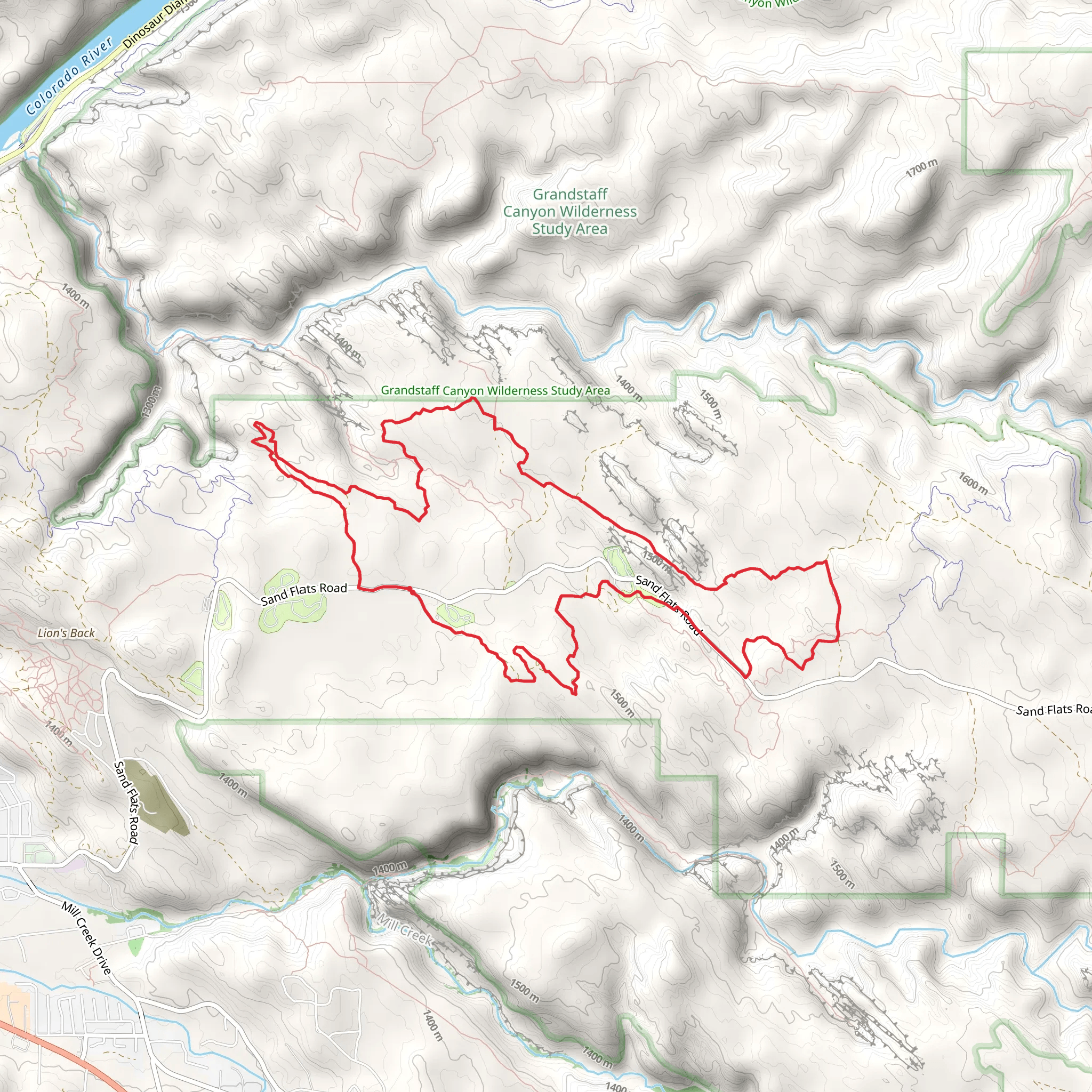 Fins and Things Loop - South and North mobile static map